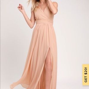Lulu’s Thoughts Of Hue Blush Bridesmaids Dress